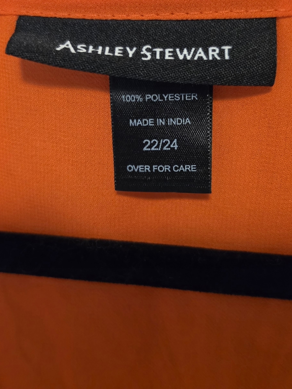 🇺🇸Ashley Stewart Orange V-Neck Swimsuit Cover Up with Embellishment Size 22/24 - Picture 2 of 4